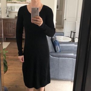 Black sweater dress